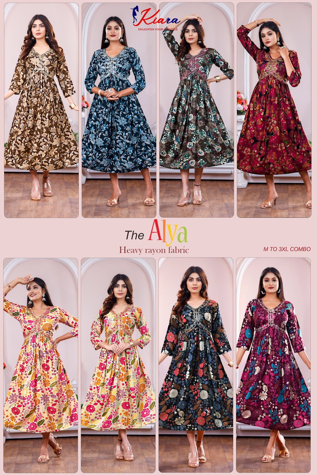 The Alya Kiara Heavy Rayon Kurtis Supplier Ahmedabad