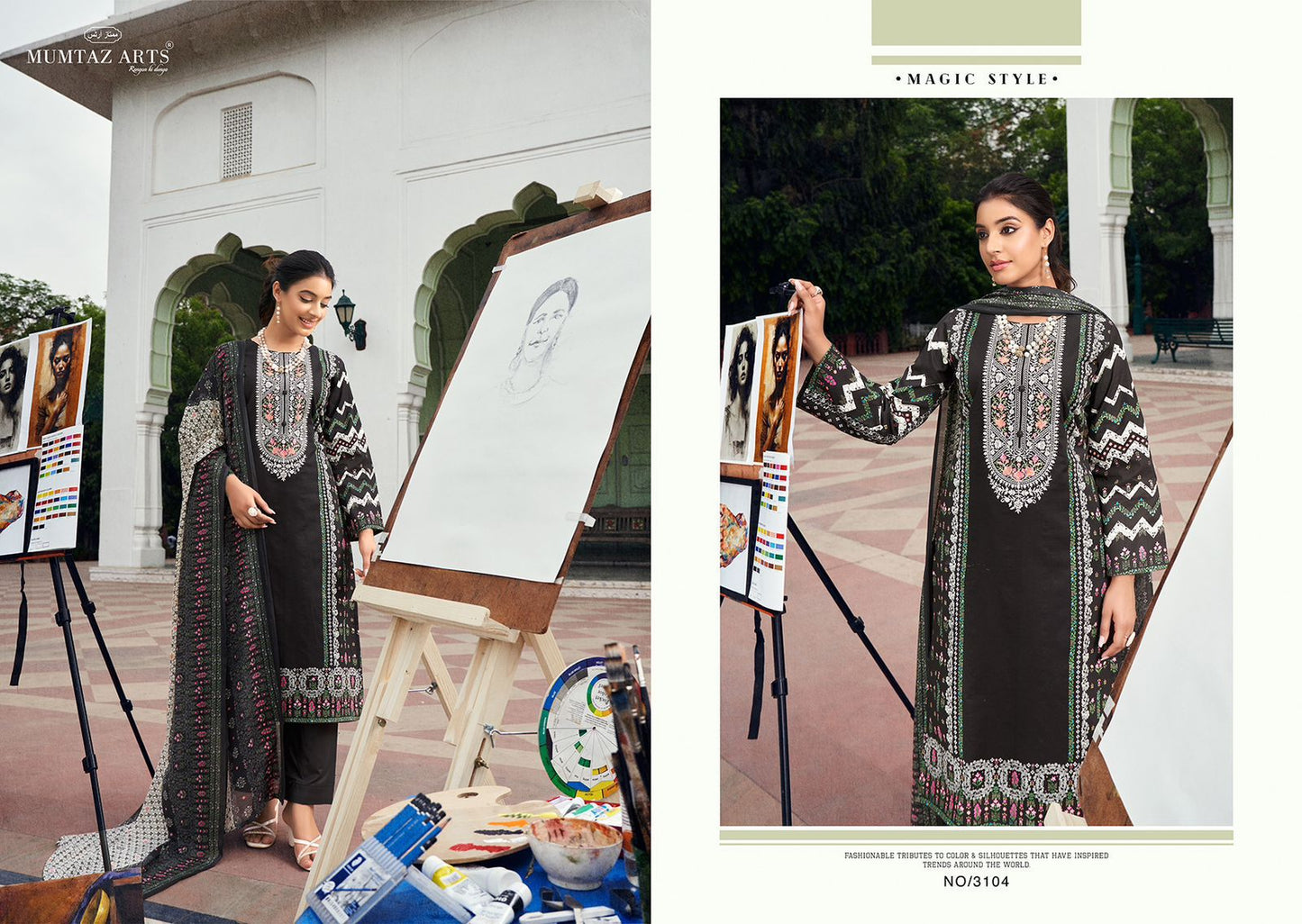 The Artist Riaz Art Lawn Karachi Salwar Suits Exporter