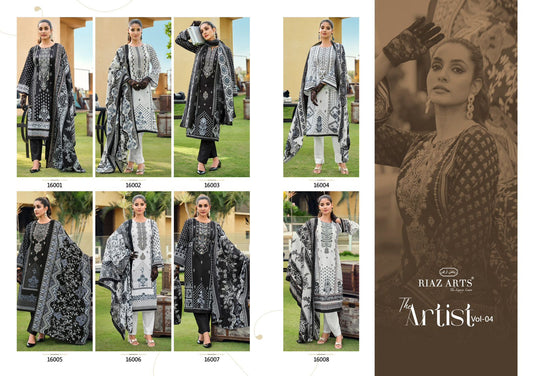 The Artist Vol 4 Riaz Art Lawn Karachi Salwar Suits Supplier Ahmedabad
