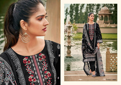 The Artist Vol 5 Riaz Art Pure Lawn Karachi Salwar Suits Manufacturer Gujarat