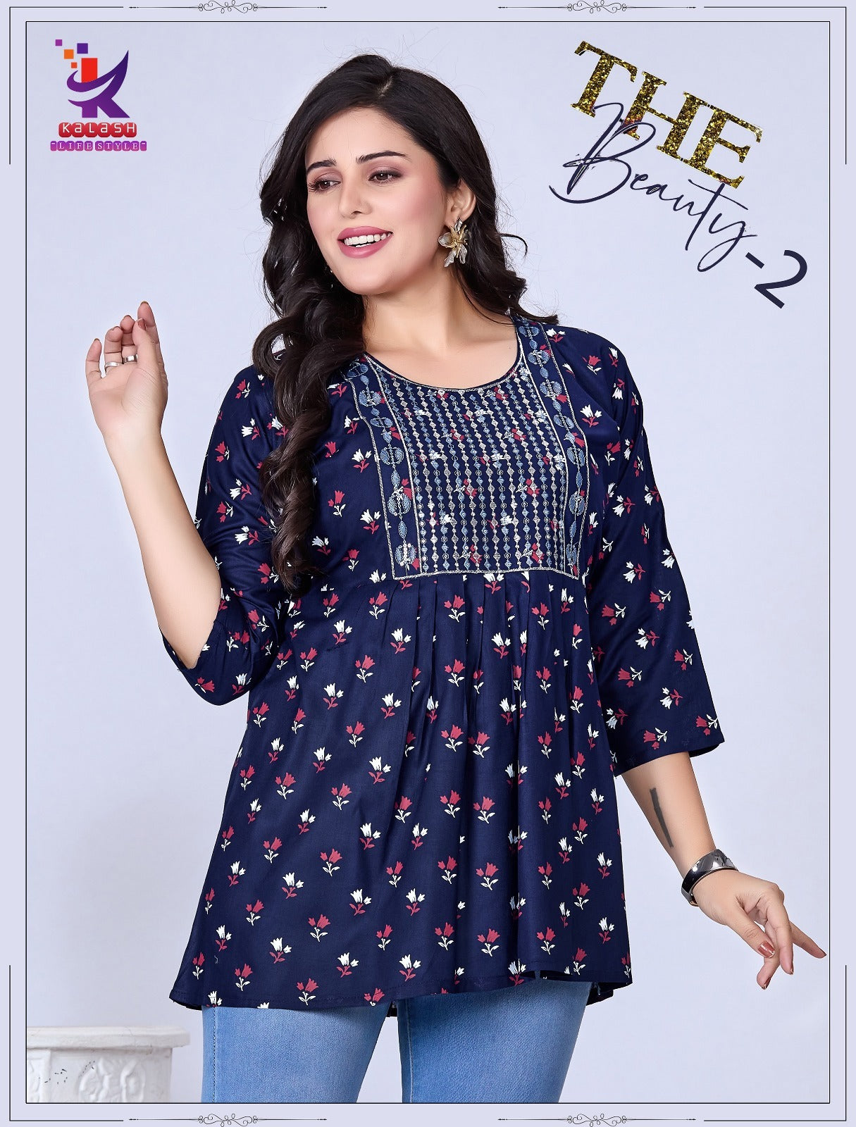 The Beauty 2 Mlm Kalash Lifestyle Rayon 14Kg Fancy Tops Manufacturer
