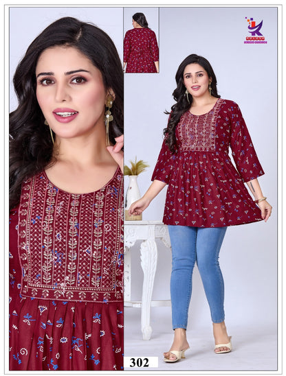 The Beauty 2 Mlm Kalash Lifestyle Rayon 14Kg Fancy Tops Manufacturer