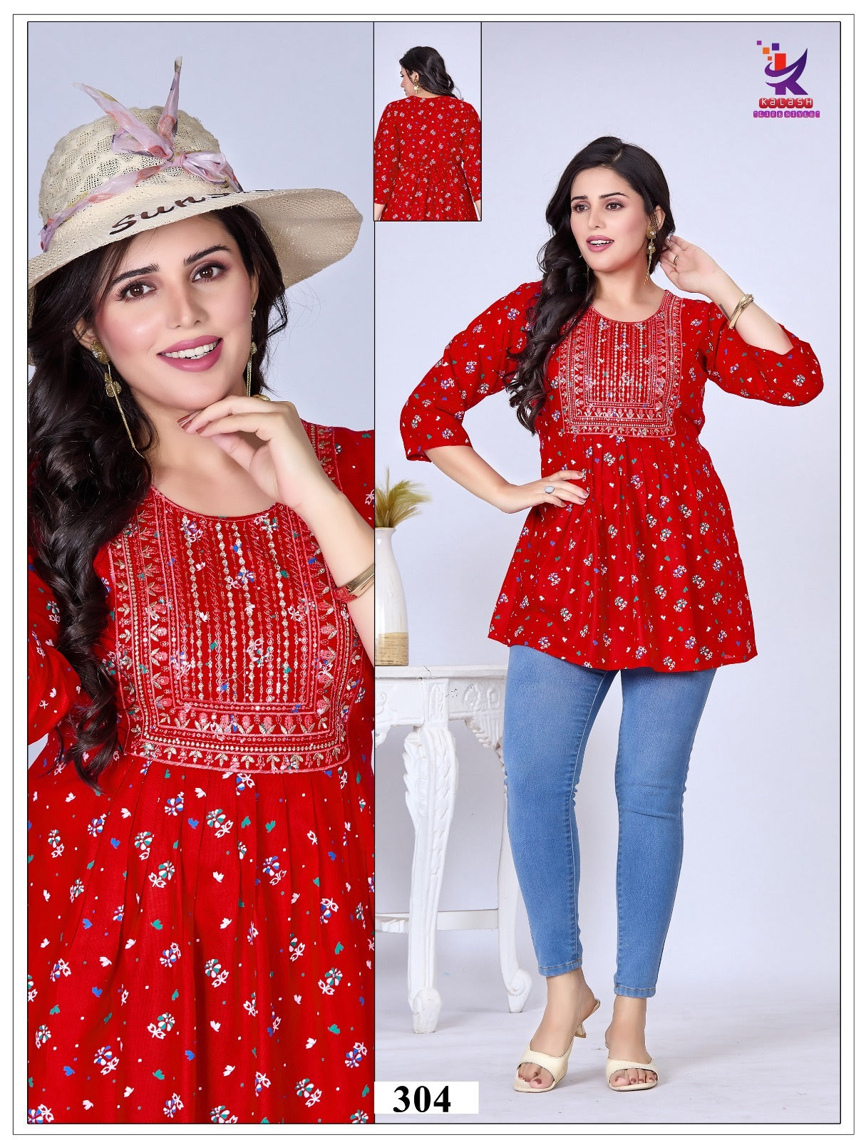 The Beauty 2 Mlm Kalash Lifestyle Rayon 14Kg Fancy Tops Manufacturer