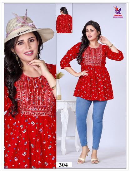 The Beauty 2 Mlm Kalash Lifestyle Rayon 14Kg Fancy Tops Manufacturer