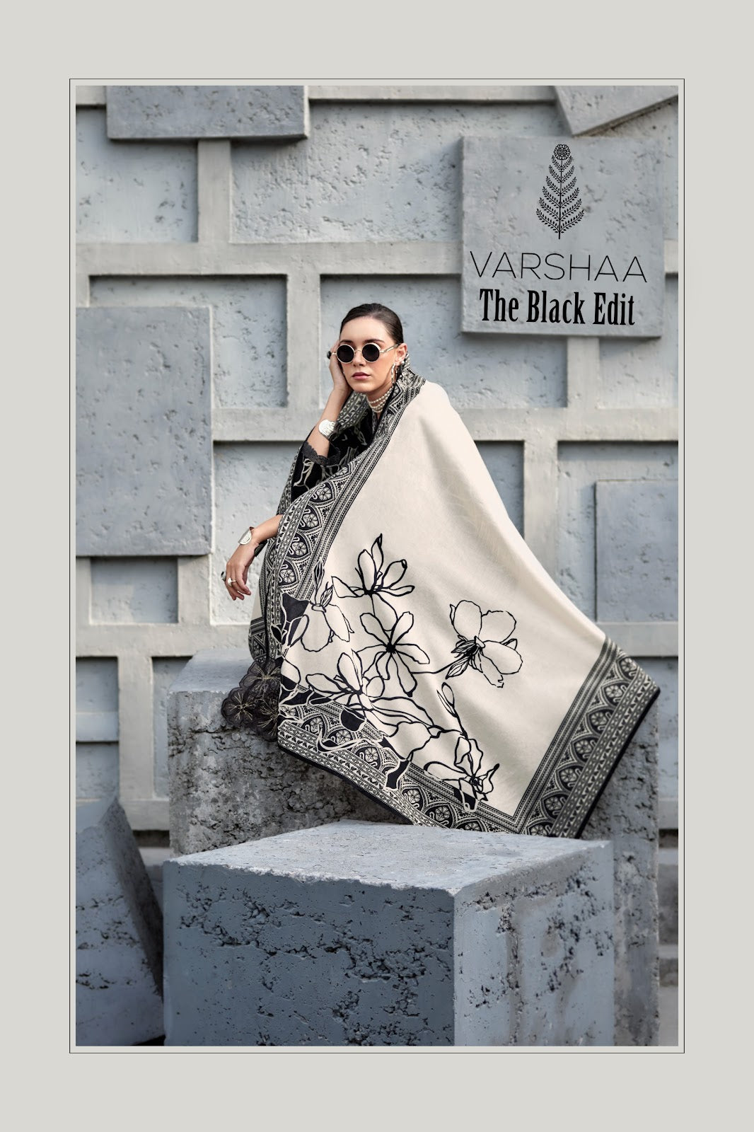 The Black Edit Varshaa Cotton Pant Style Suits Manufacturer Gujarat