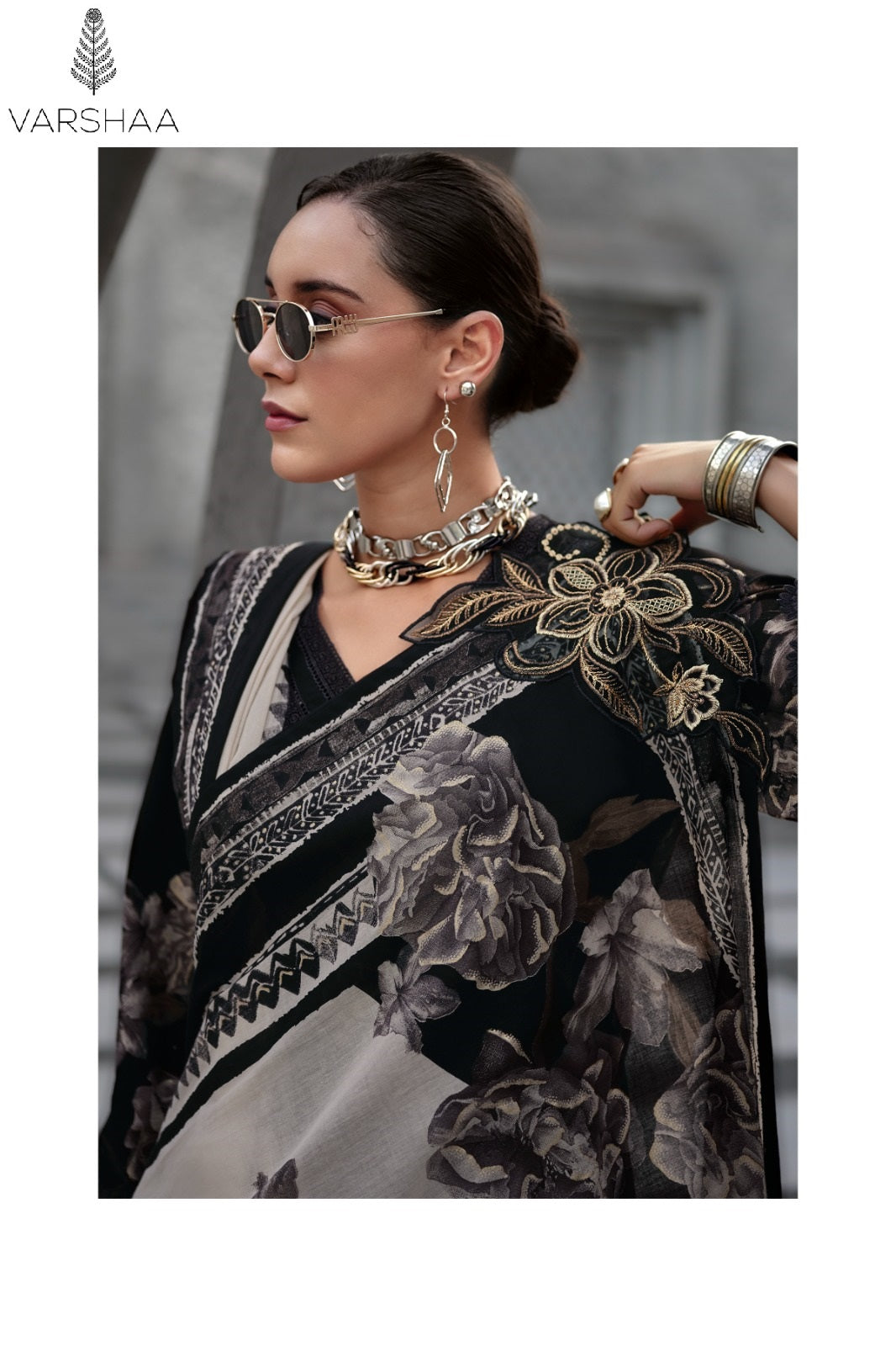 The Black Edit Varshaa Cotton Pant Style Suits Manufacturer Gujarat
