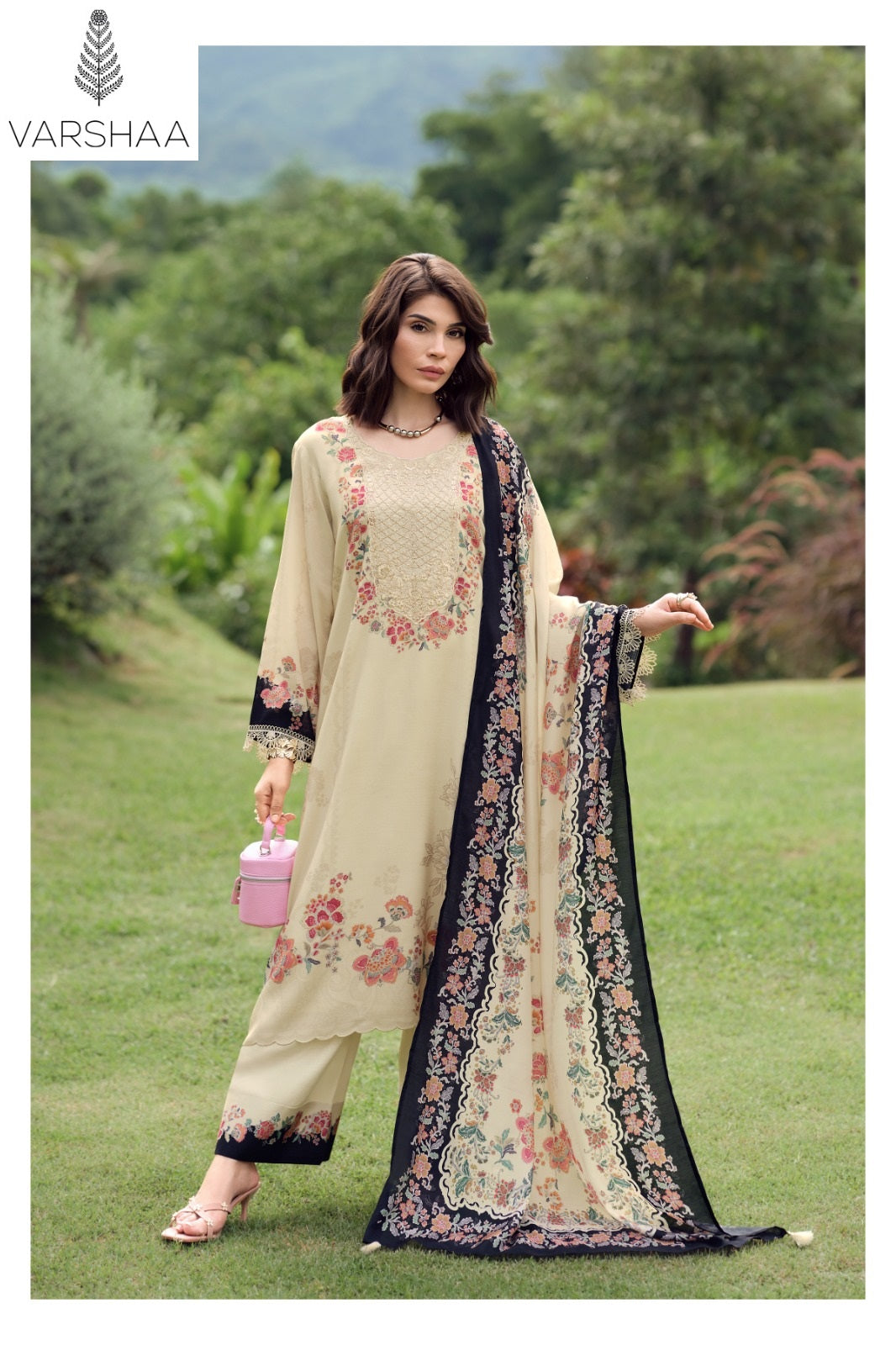 The Bloom Theory Varshaa Viscose Muslin Pant Style Suits Wholesale