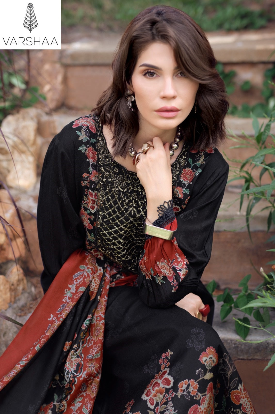 The Bloom Theory Varshaa Viscose Muslin Pant Style Suits Wholesale
