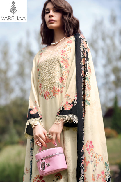 The Bloom Theory Varshaa Viscose Muslin Pant Style Suits Wholesale