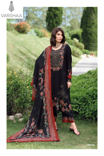 The Bloom Theory Varshaa Viscose Muslin Pant Style Suits Wholesale