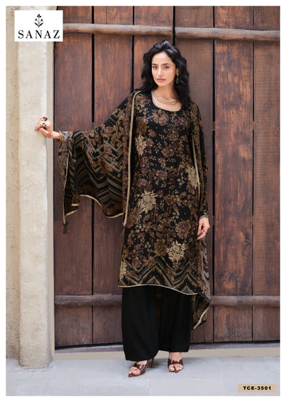 The Celebration Edit Sanaz Russian Plazzo Style Suits Exporter Gujarat