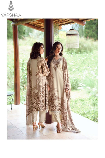 The Classic Edit Varshaa Viscose Twill Pashmina Suits Wholesaler