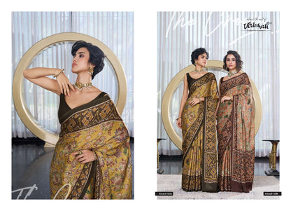 The Crown Vaishali Fashions Pure Crape Sarees Wholesale Price