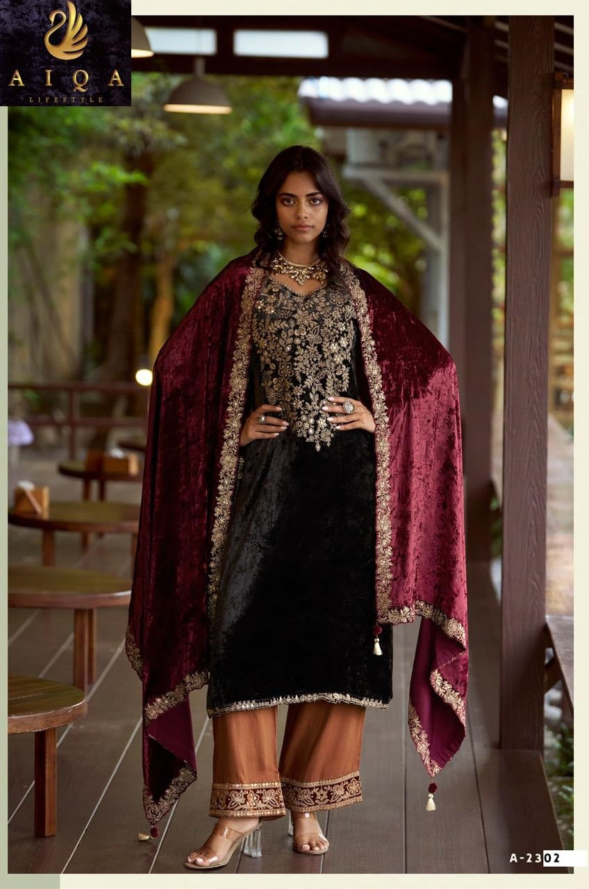 The Dance Of Love Aiqa Velvet Suits Wholesaler