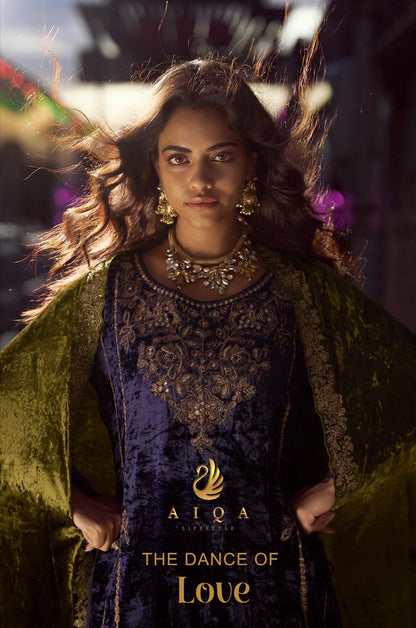 The Dance Of Love Aiqa Velvet Suits Wholesaler