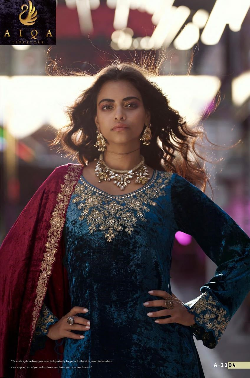 The Dance Of Love Aiqa Velvet Suits Wholesaler
