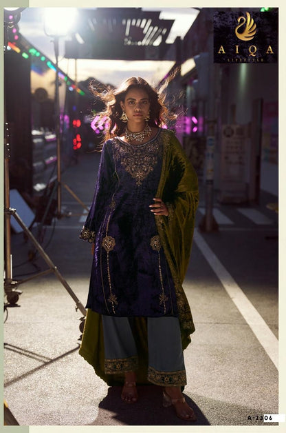 The Dance Of Love Aiqa Velvet Suits Wholesaler