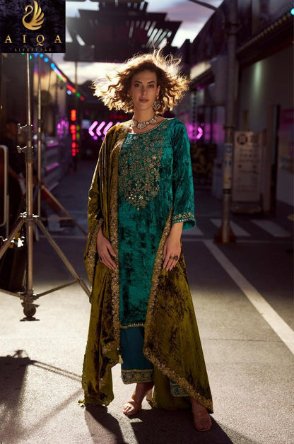 The Dance Of Love Aiqa Velvet Suits Wholesaler