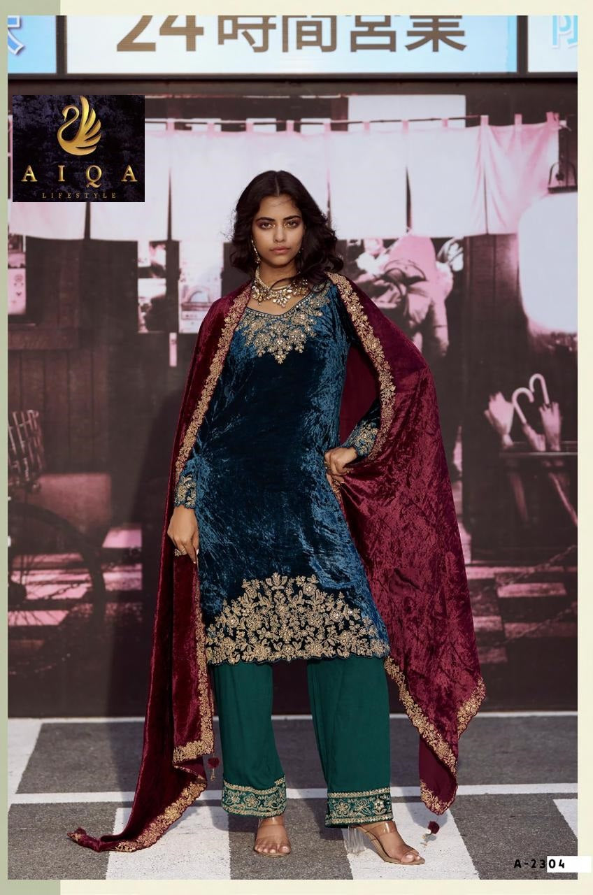 The Dance Of Love Aiqa Velvet Suits Wholesaler