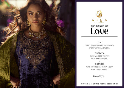 The Dance Of Love Aiqa Velvet Suits Wholesaler