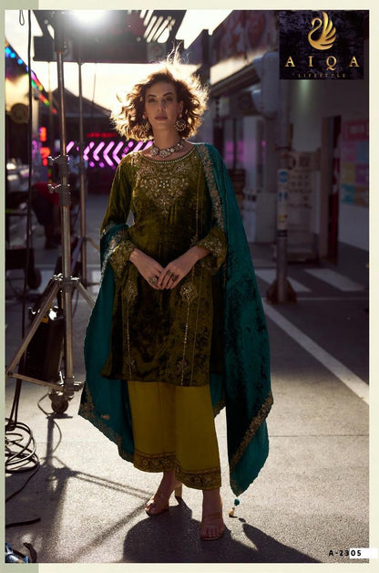 The Dance Of Love Aiqa Velvet Suits Wholesaler