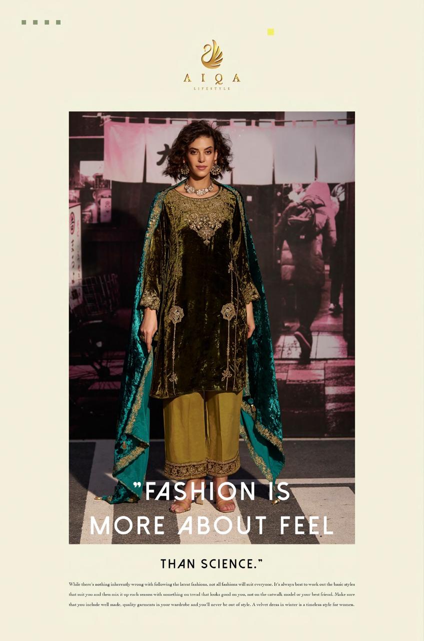 The Dance Of Love Aiqa Velvet Suits Wholesaler