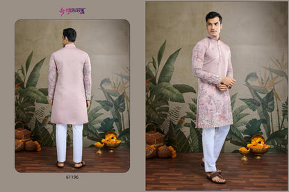 The Desi Edit 61191-61196 Shubhvastra Viscose Silk Mens Kurta Exporter India