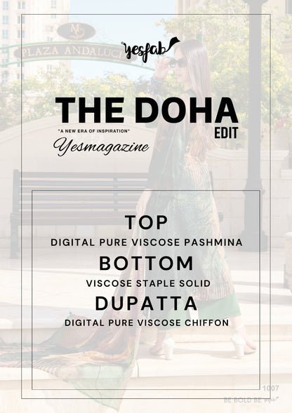 The Doha Edit Yesfab Viscose Pashmina Suits Wholesaler India
