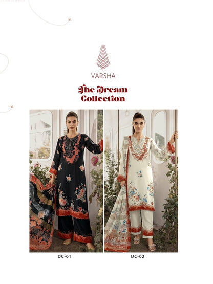 The Dream Collection Varshaa Viscose Muslin Pant Style Suits Exporter Ahmedabad