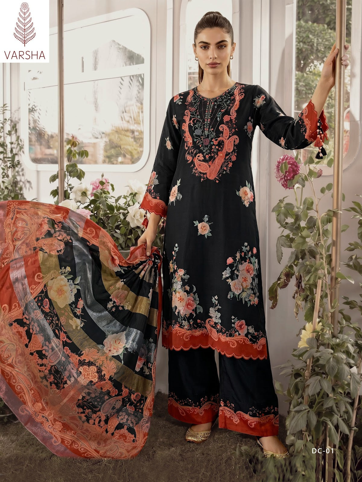 The Dream Collection Varshaa Viscose Muslin Pant Style Suits Exporter Ahmedabad