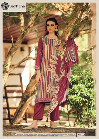 The Florence Sadhana Viscose Pashmina Suits Wholesaler
