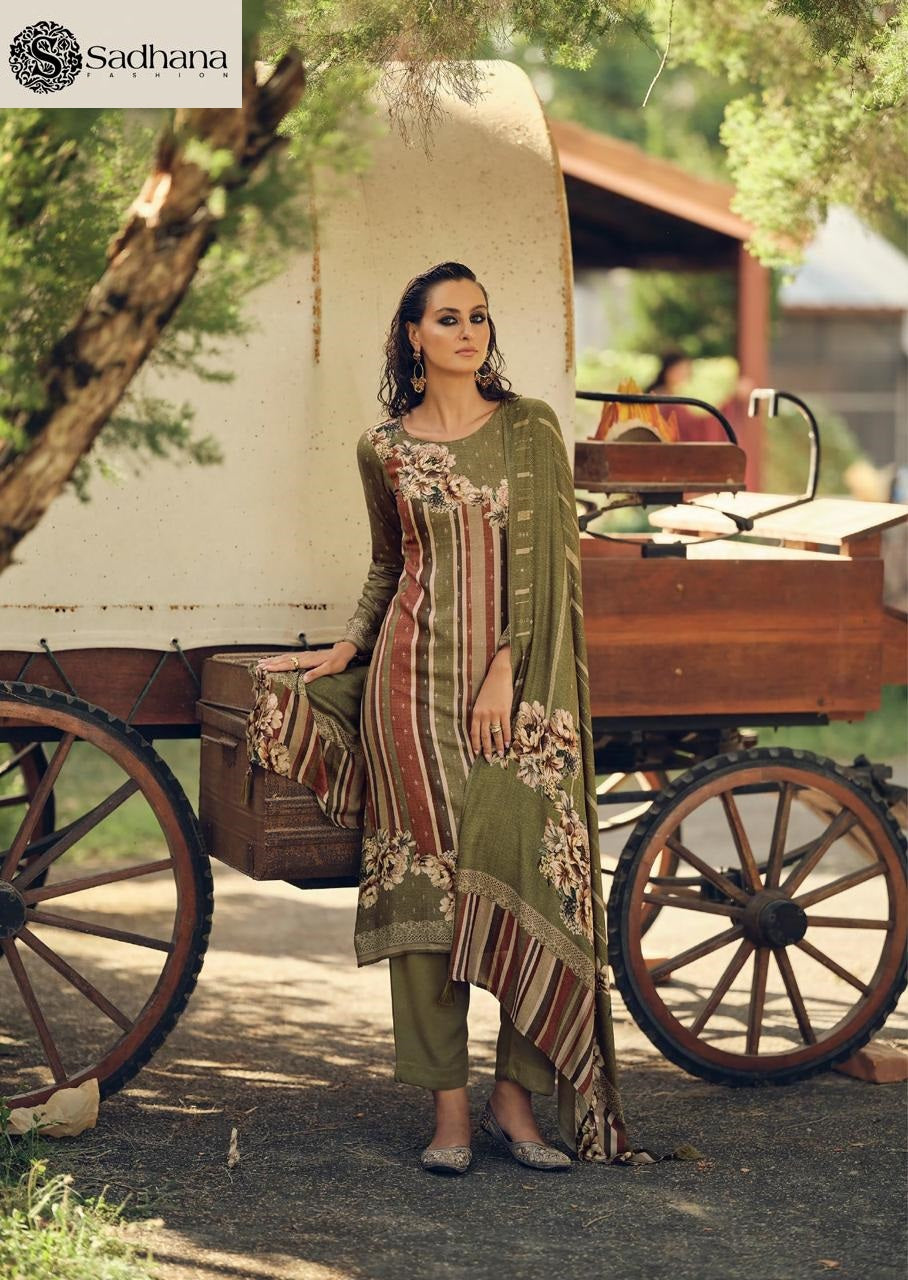 The Florence Sadhana Viscose Pashmina Suits Wholesaler