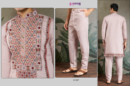 The Fusion Fits 2 Shubhvastra Viscose Silk Mens Kurta Pajama Wholesale