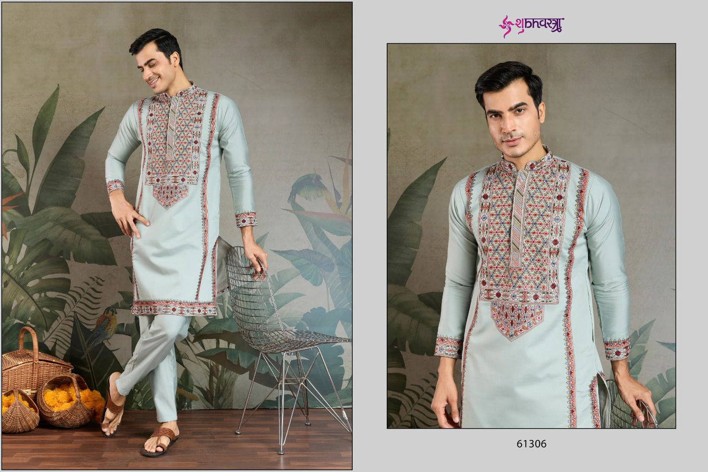 The Fusion Fits 2 Shubhvastra Viscose Silk Mens Kurta Pajama Wholesale