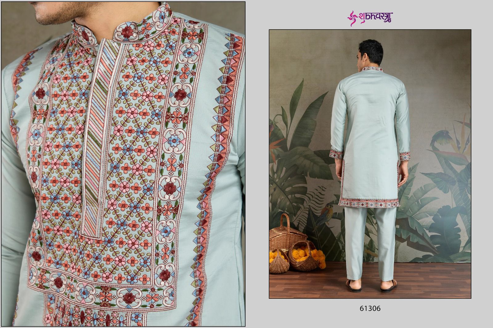 The Fusion Fits 2 Shubhvastra Viscose Silk Mens Kurta Pajama Wholesale