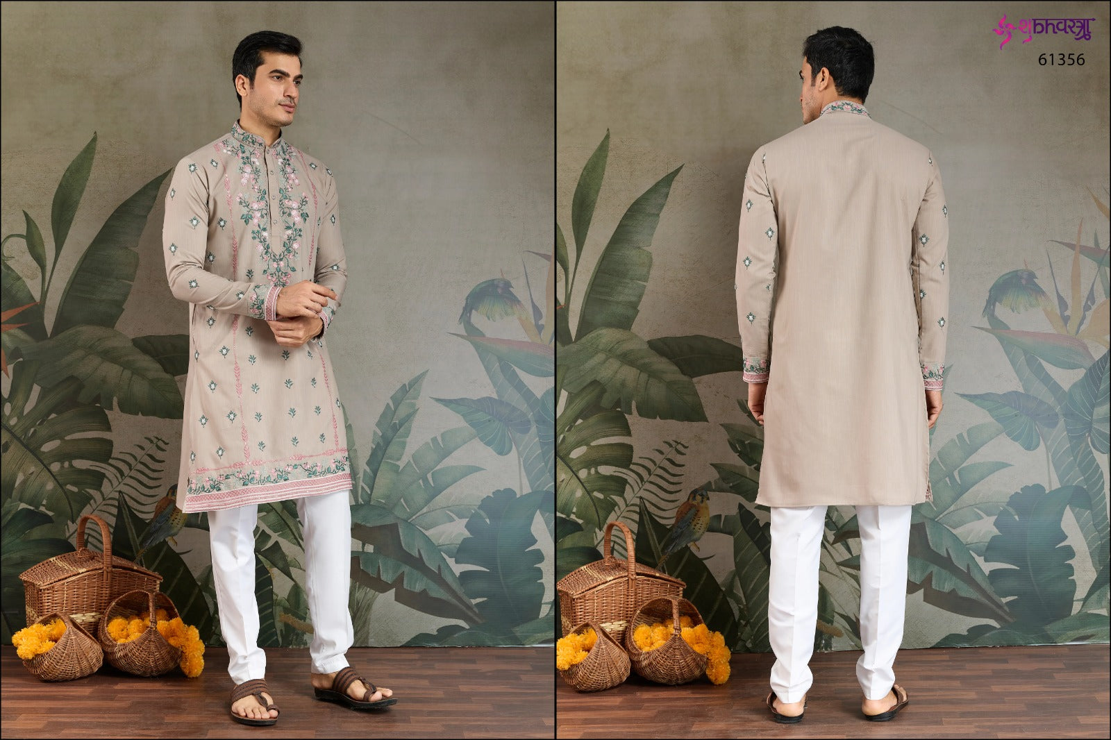 The Fusion Fits 3 Shubhvastra Viscose Silk Mens Kurta Wholesaler India