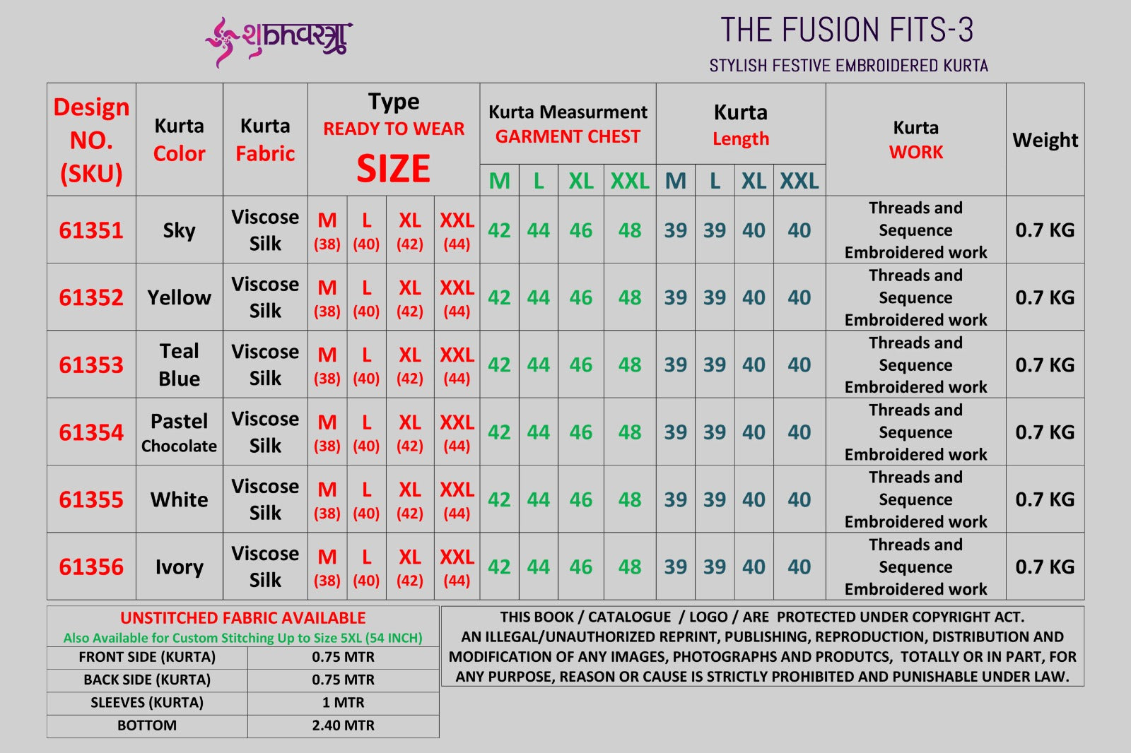 The Fusion Fits 3 Shubhvastra Viscose Silk Mens Kurta Wholesaler India