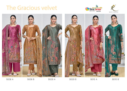 The Gracious Rakhi Fashion Pashmina Velvet Suits Manufacturer India