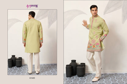 The Grand Shubhvastra Viscose Silk Mens Kurta Supplier India