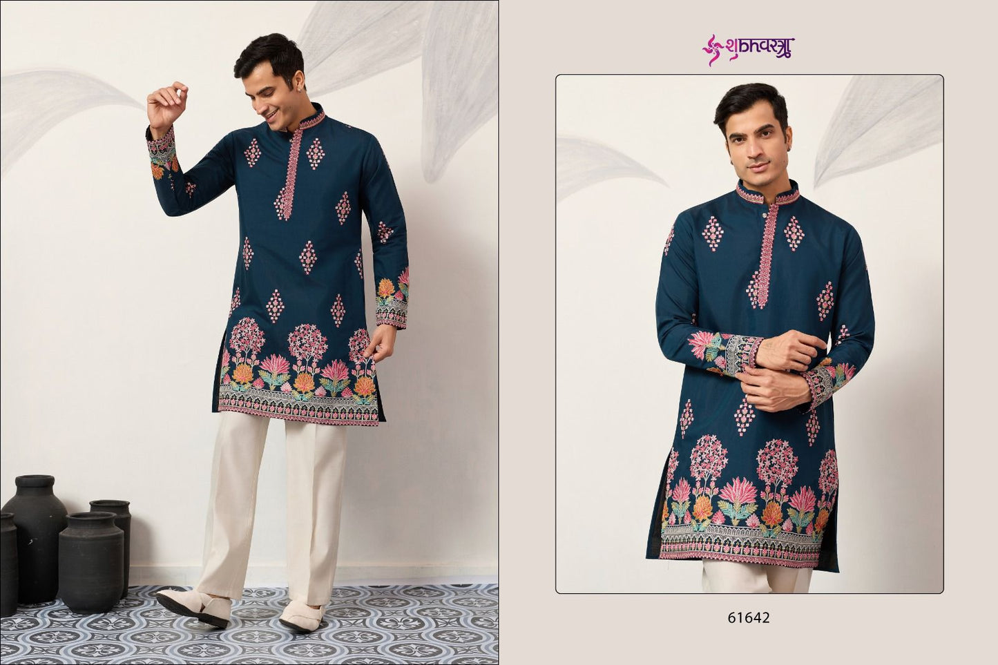 The Grand Shubhvastra Viscose Silk Mens Kurta Supplier India