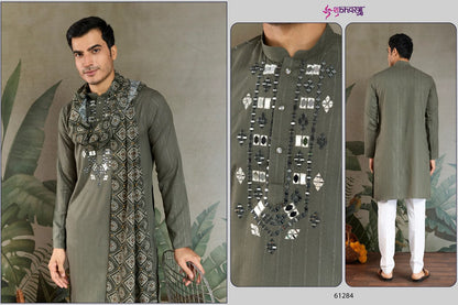The Heritage Hues Shubhvastra Viscose Mens Kurta Dupatta Manufacturer Ahmedabad