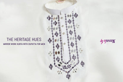 The Heritage Hues Shubhvastra Viscose Mens Kurta Dupatta Manufacturer Ahmedabad