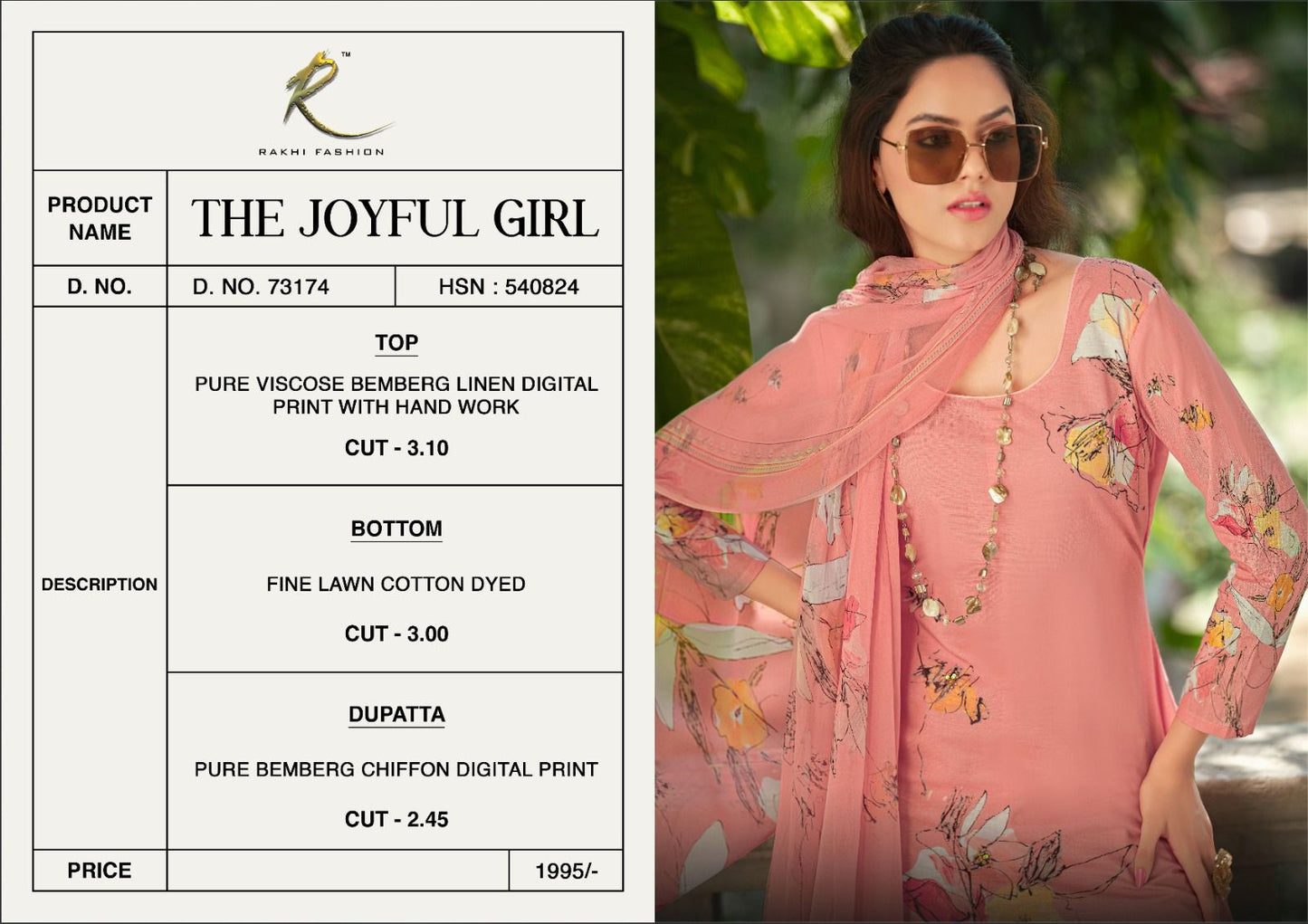 The Joyful Girl Rakhi Fashion Pure Viscose Pant Style Suits