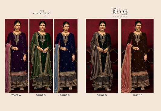 The Khaab Bride Mumtaz Arts Velvet Suits Supplier India