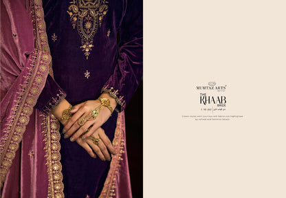 The Khaab Bride Mumtaz Arts Velvet Suits Supplier India