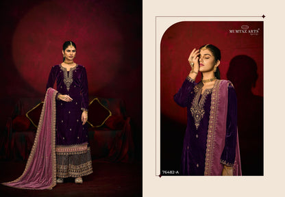 The Khaab Bride Mumtaz Arts Velvet Suits Supplier India