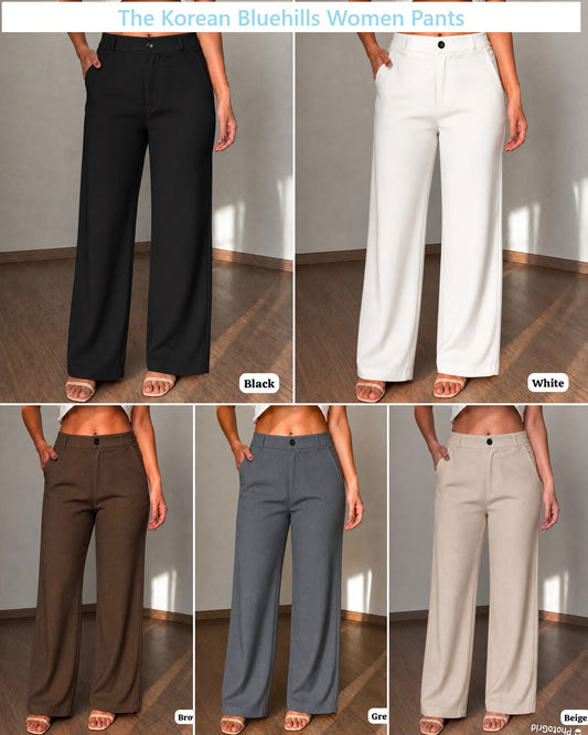 The Korean Bluehills Textured Women Pants Manufacturer India