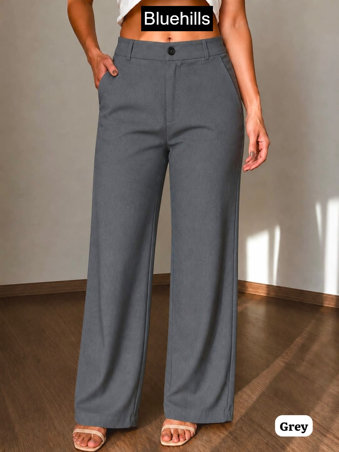 The Korean Bluehills Textured Women Pants Manufacturer India
