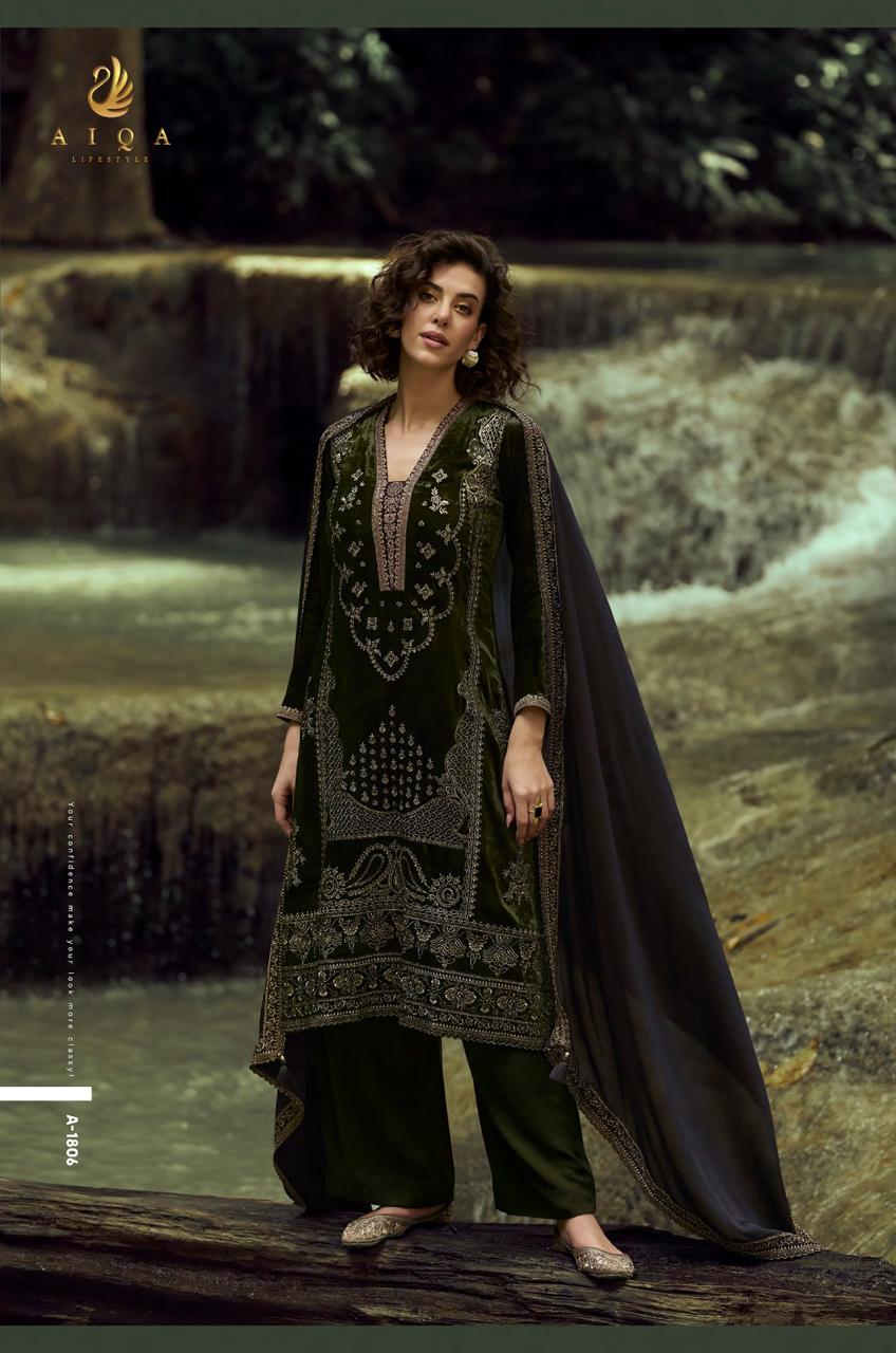 The Lady Of The Lake Aiqa Velvet Suits Wholesale Price