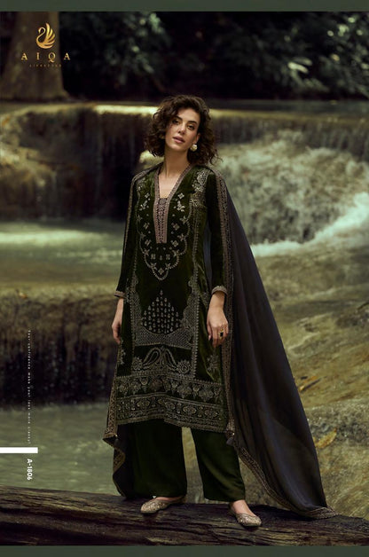 The Lady Of The Lake Aiqa Velvet Suits Wholesale Price